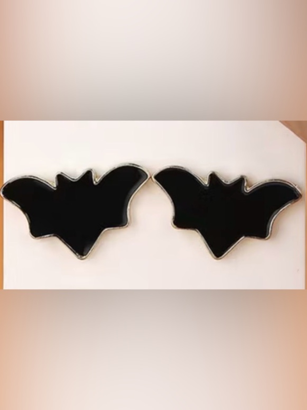 🎇Multi🎇Black Bat Stud Earrings (3/$15)